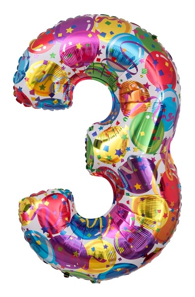 Zahlenballon Party "3"