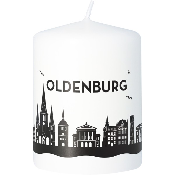 Stumpenkerze Skyline Oldenburg