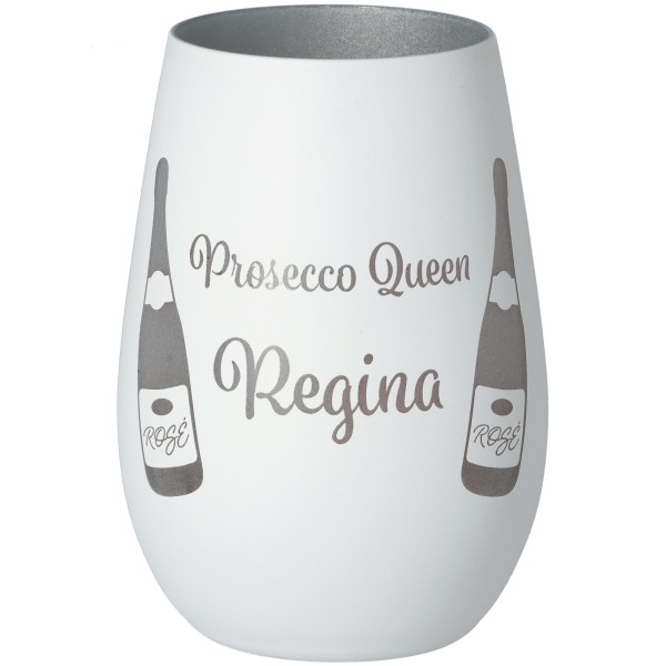 Windlicht Prosecco Queen "Name"