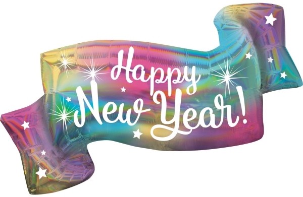 XL Ballon-Banner "Happy New Year!"