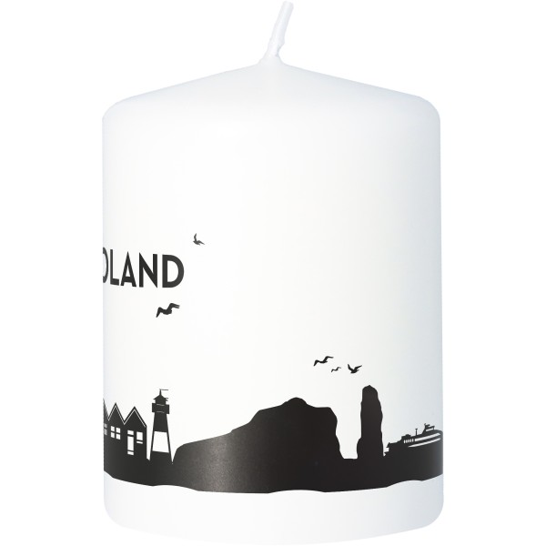 Stumpenkerze Skyline Helgoland