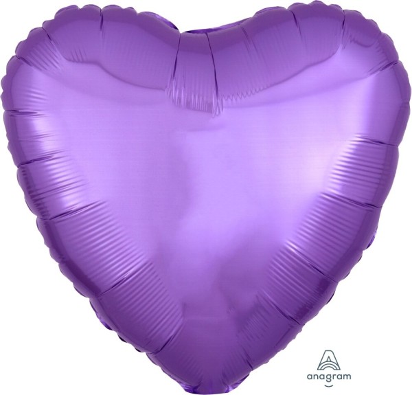 Folienballon Herz, Lavendel