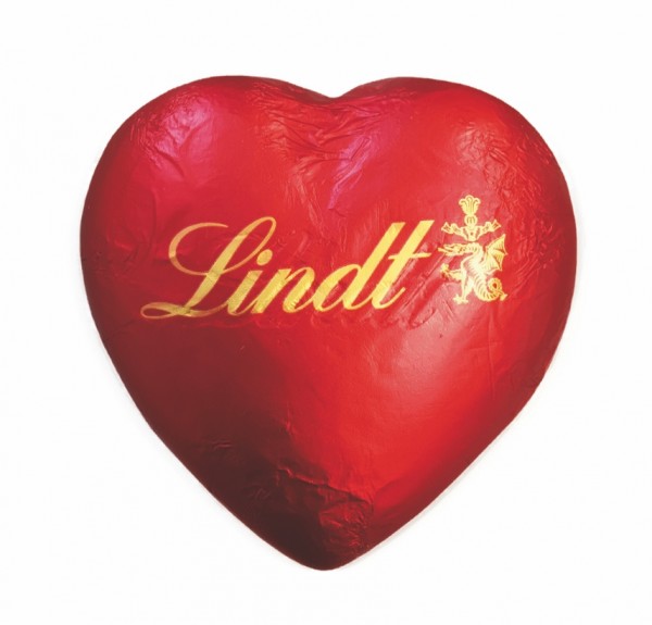 Lindt Schokolade rotes Herz