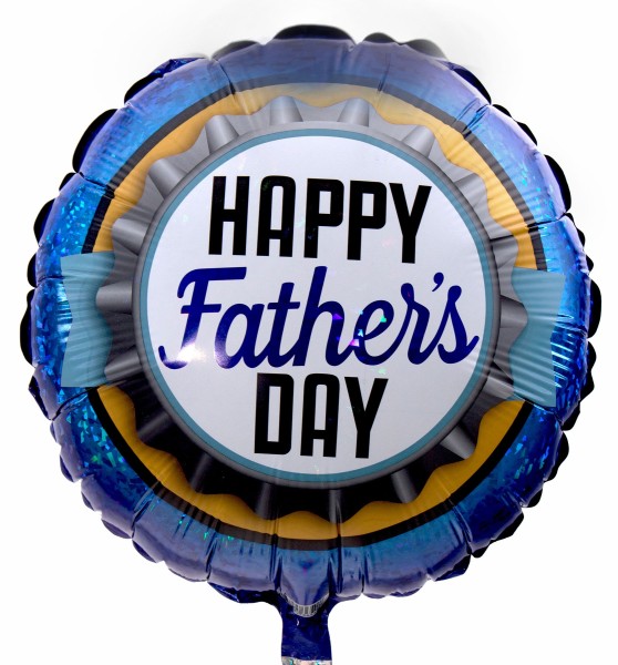 Folienballon "Happy Father's Day" Kronkorken