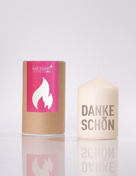 Sumpenkerze "Danke Schön"