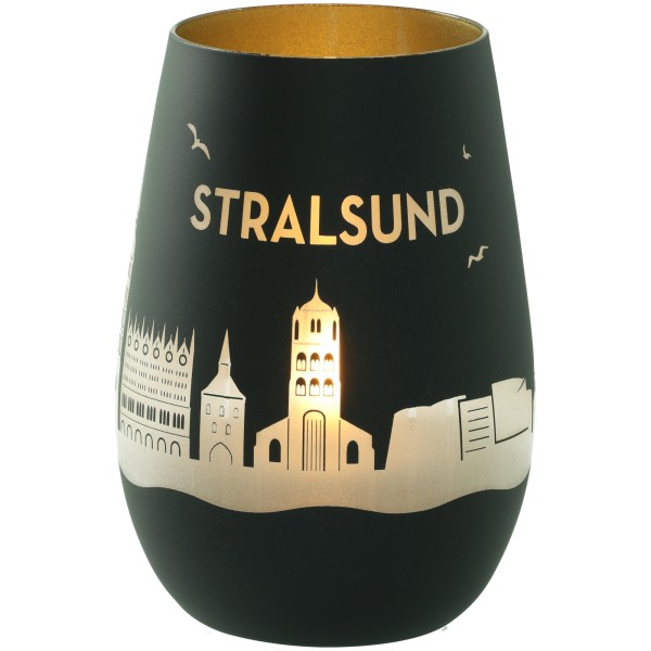 Windlicht Skyline Stralsund