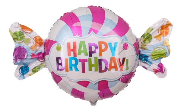 Riesenballon Bonbon "Happy Birthday"