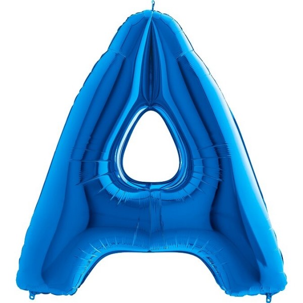Folienballon Buchstabe "A - Blau"