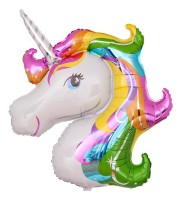 Riesenballon "Glitzerndes Einhorn" bunt  Riesenballon "Glitzerndes Einhorn" bunt