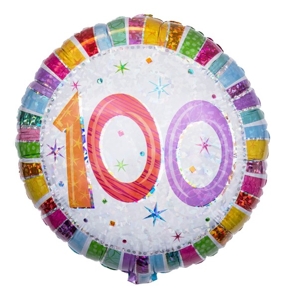 Ballon Zahl zum 100. Geburtstag, Radiant