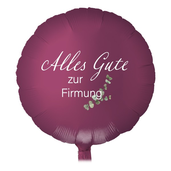 Folienballon Satin Luxe Pomegranate "Alles Gute zur Firmung"