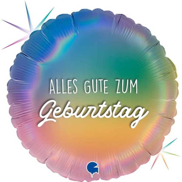 Regenbogenballon "Alles Gute zum Geburtstag"