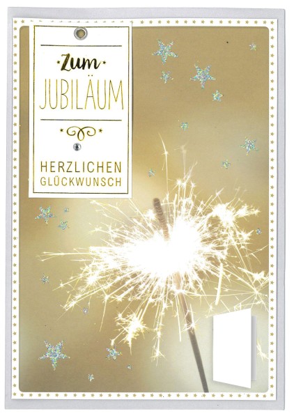 Jubiläumskarte "Zum Jubiläum Herzlichen Glückwunsch"