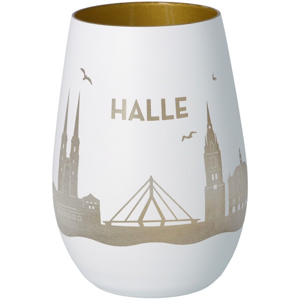 Windlicht Skyline Halle