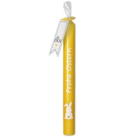 Stabkerze "Frohe Ostern" Gelb  Stabkerze "Frohe Ostern" Gelb
