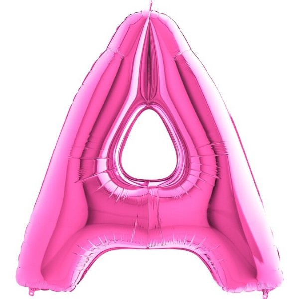 Folienballon Buchstabe "A - Pink"
