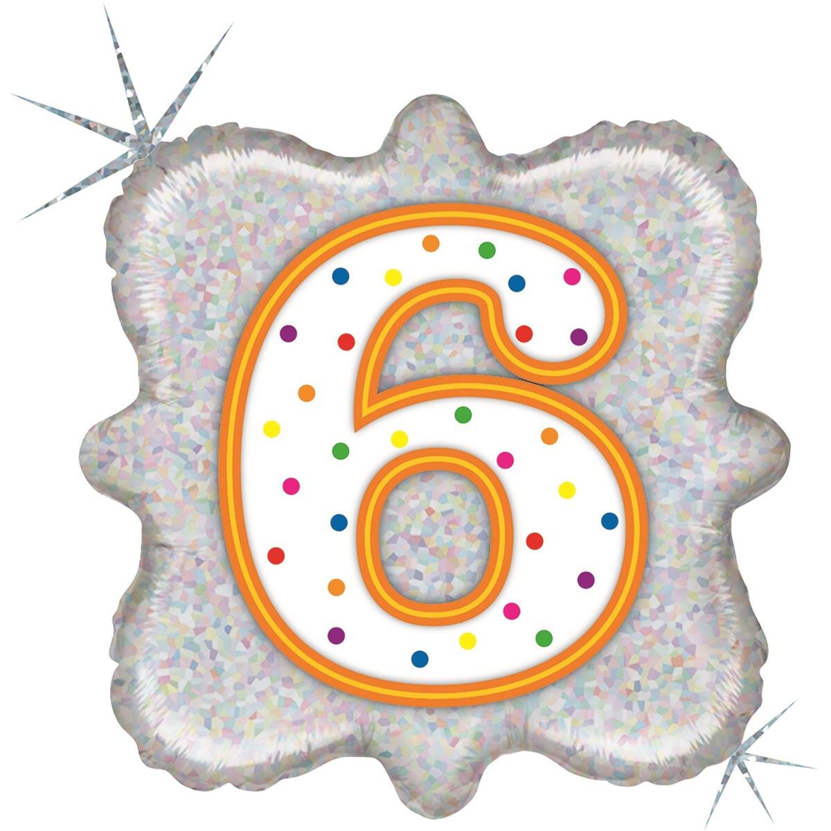 Happy Birthday-Ballonset zum 6. Geburtstag | Ballongruesse.de