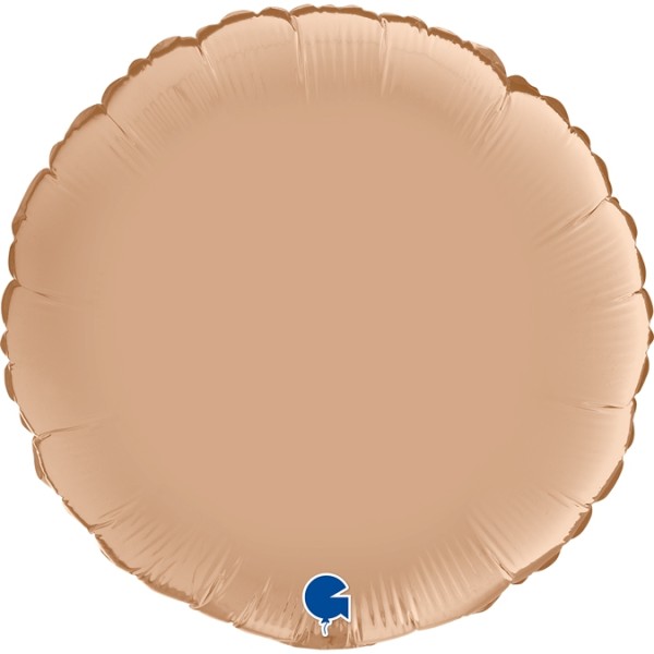 Folienballon Rund Satin Nude