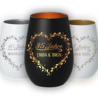 Vorschau: Windlicht Jubiläum "Zahl + Name + Name" Vorschau: Windlicht Jubiläum "Zahl + Name + Name"