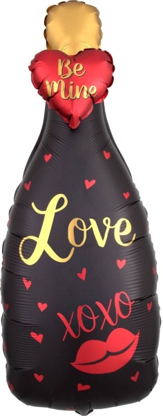 Riesenballon Sektflasche 3D Effect "LOVE"