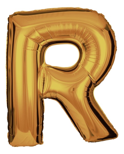 Buchstabenballon Gold "R"