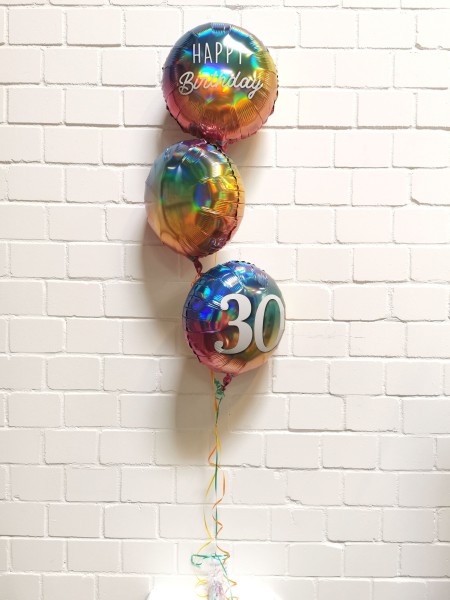 Buntes Ballonset zum 30. Geburtstag