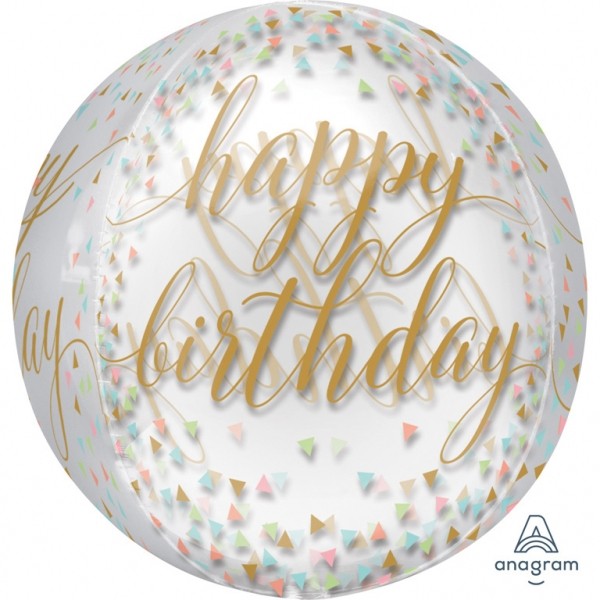 Bubble Ballon "Happy Birthday"