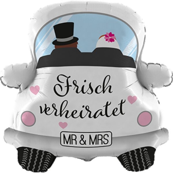 Folienballon Hochzeitsauto "Frisch verheiratet"