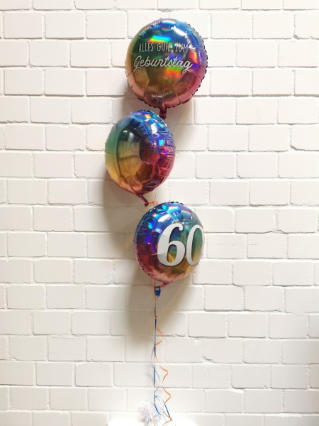 Buntes Ballonset zum 60. Geburtstag