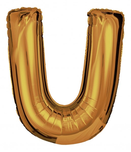 Buchstaben Ballon "U - Gold"