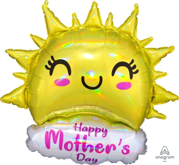 Riesenballon Strahlende Sonne "Happy Mother's Day"