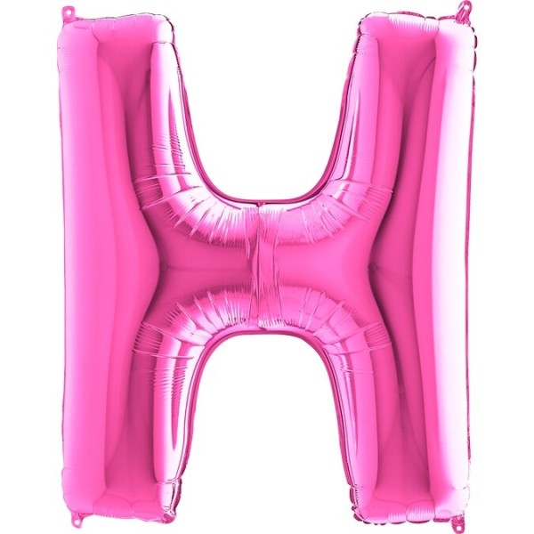 Buchstabenballon Pink "H"
