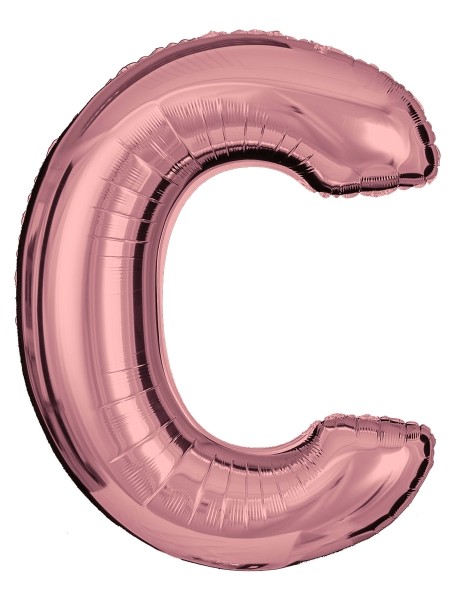 Buchstabenballon Roségold "C"