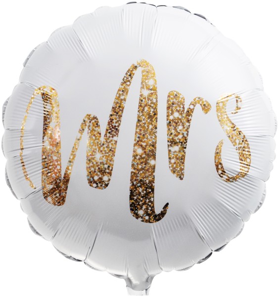 Folienballon "MRS" Gold