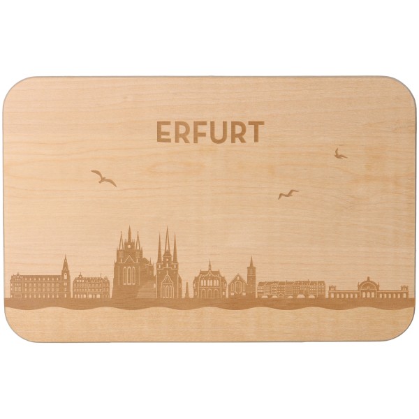 Frühstücksbrett Skyline Erfurt 23cm x 15cm x 1cm