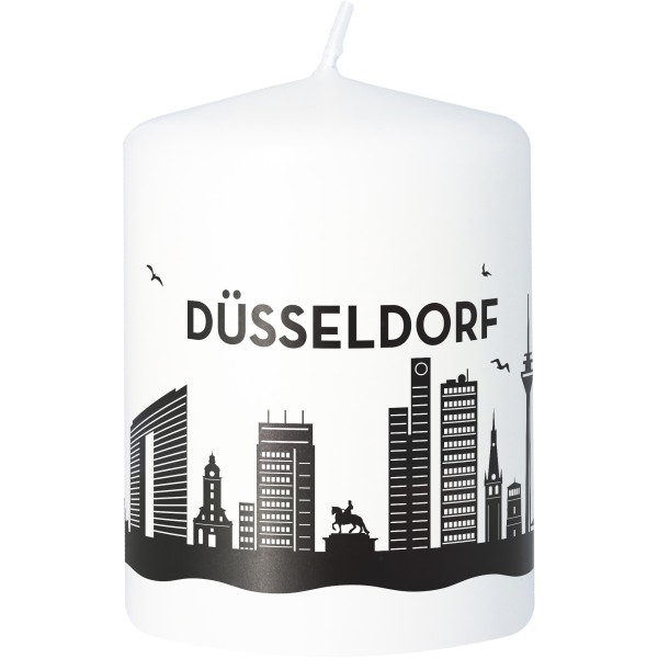 Stumpenkerze Skyline Düsseldorf