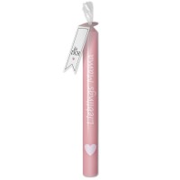 Stabkerze "Lieblings Mama" Rosa  Stabkerze "Lieblings Mama" Rosa
