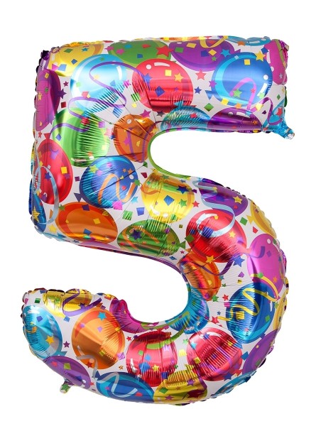 Zahlenballon Party "5"