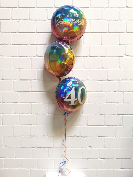 Buntes Ballonset zum 40. Geburtstag