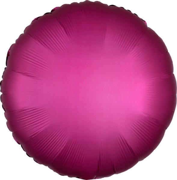 Folienballon Rund, Satin Magenta