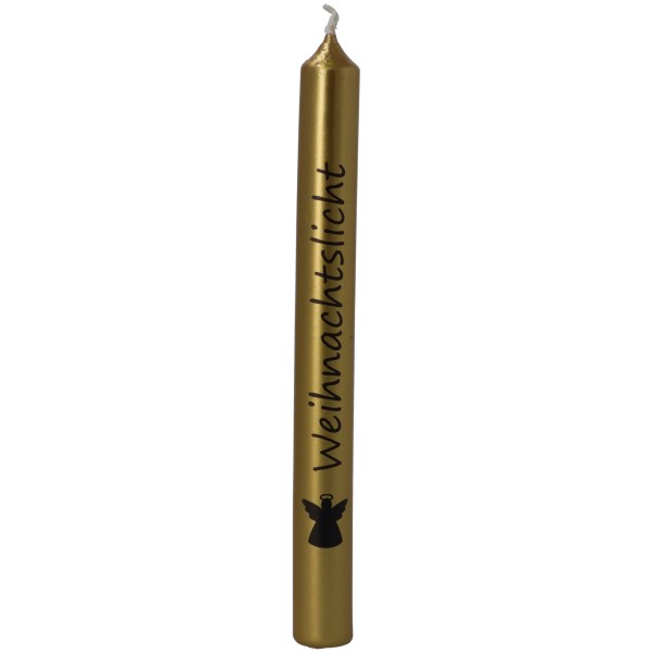 Stabkerze "Weihnachtslicht" Metallic Gold