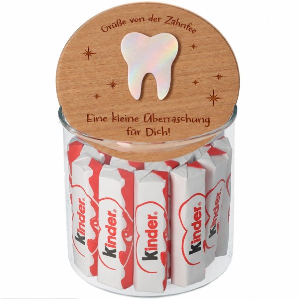 Geschenkglas Grüße von der Zahnfee 530ml