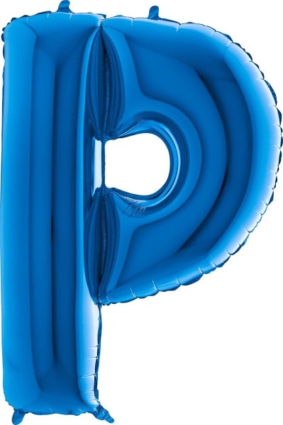 Buchstabenballon Blau "P"