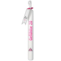 Stabkerze "Gefühlte 20" Weiß, Pink  Stabkerze "Gefühlte 20" Weiß, Pink