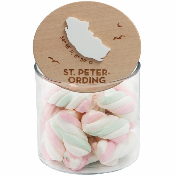 Geschenkglas Skyline "St. Peter-Ording Silhouette"