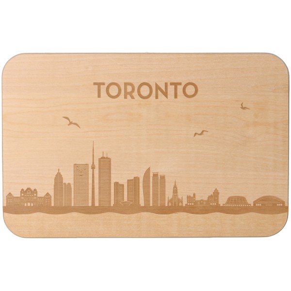 Frühstücksbrett Skyline Toronto 23cm x 15cm x 1cm