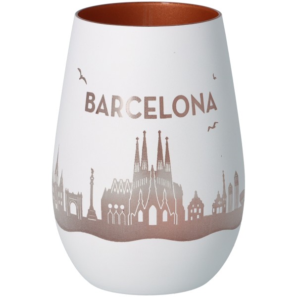 Windlicht Skyline Barcelona