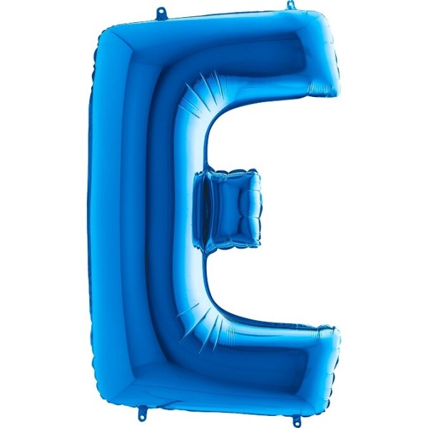 Buchstabenballon Blau "E"