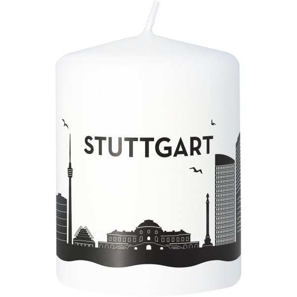 Stumpenkerze Skyline Stuttgart