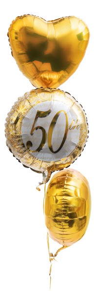 Kleines Ballonset zum 50. Jubiläum